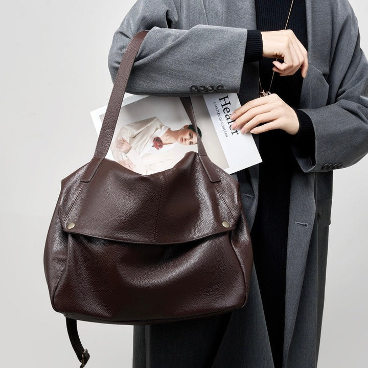 Women's Minimalist Retro Leather Bag, Lily & Sam, image 6