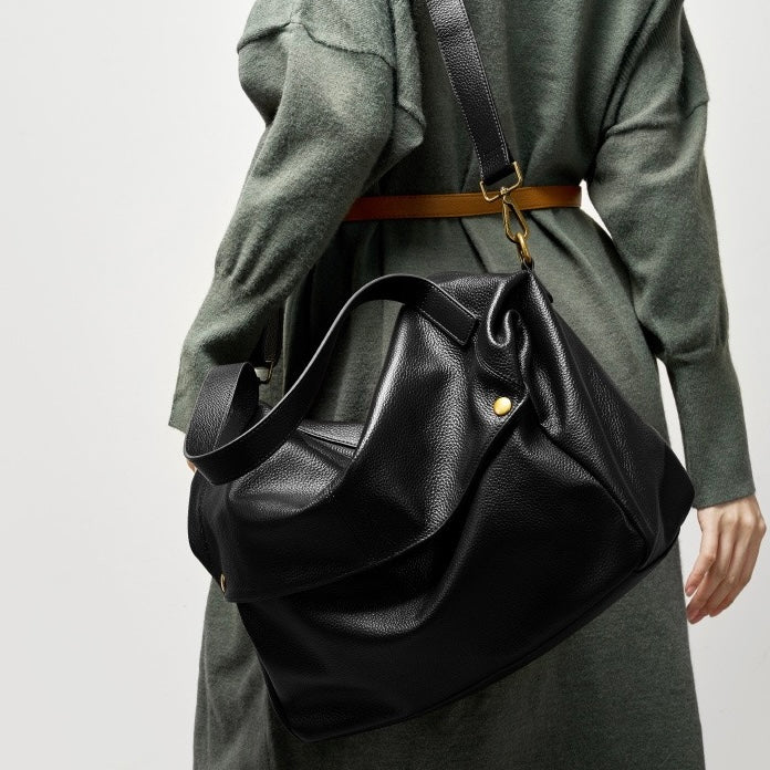 Women's Minimalist Retro Leather Bag, Lily & Sam, image 8