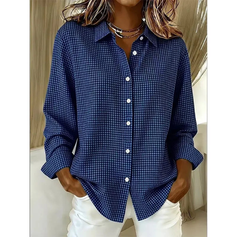 Classic Gingham Button Blouse, Lily & Sam, image 11