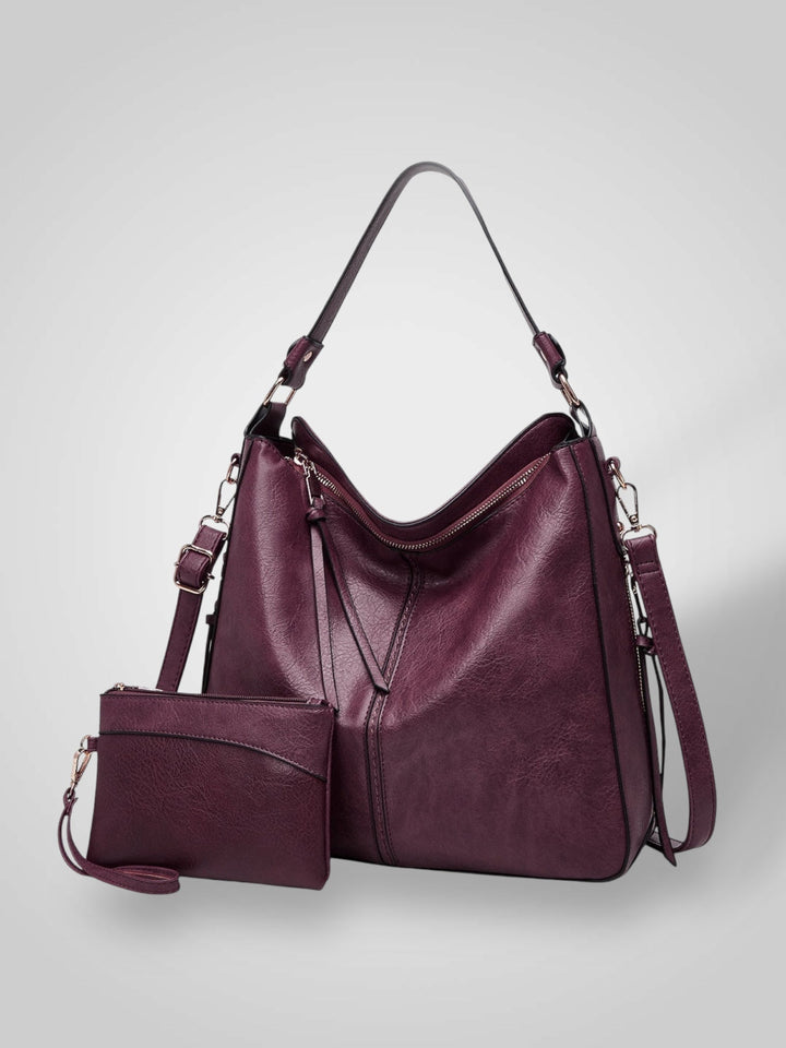 Women's Zip Leather Bag, Lily & Sam, image 2