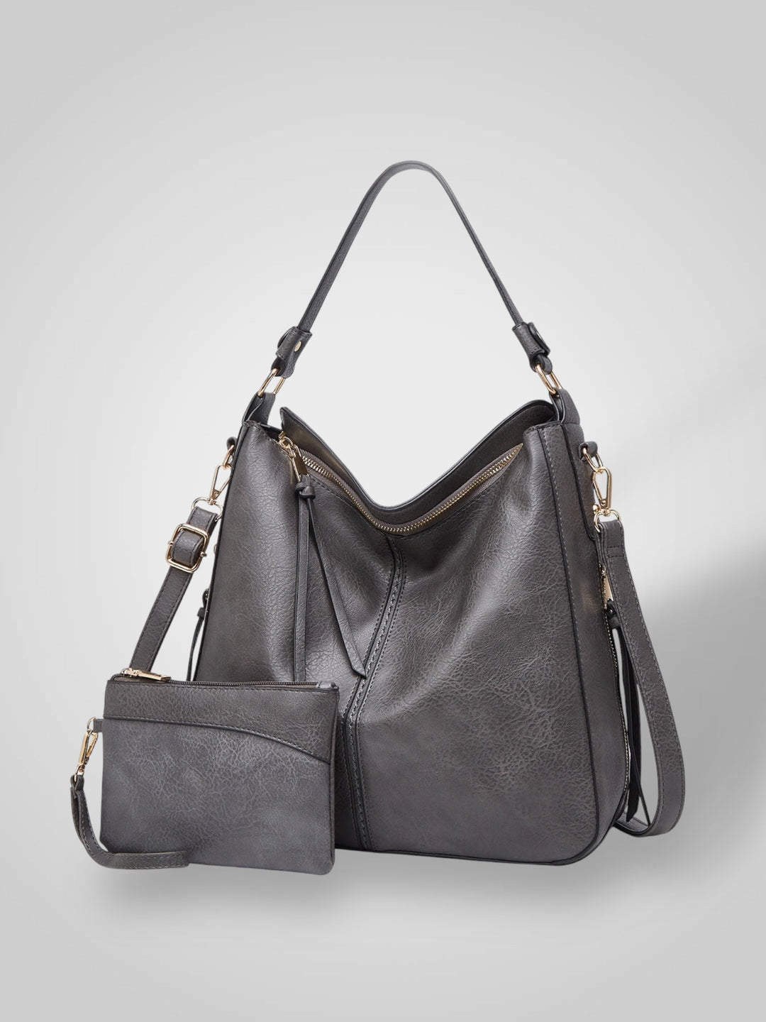 Women's Zip Leather Bag, Lily & Sam, image 3