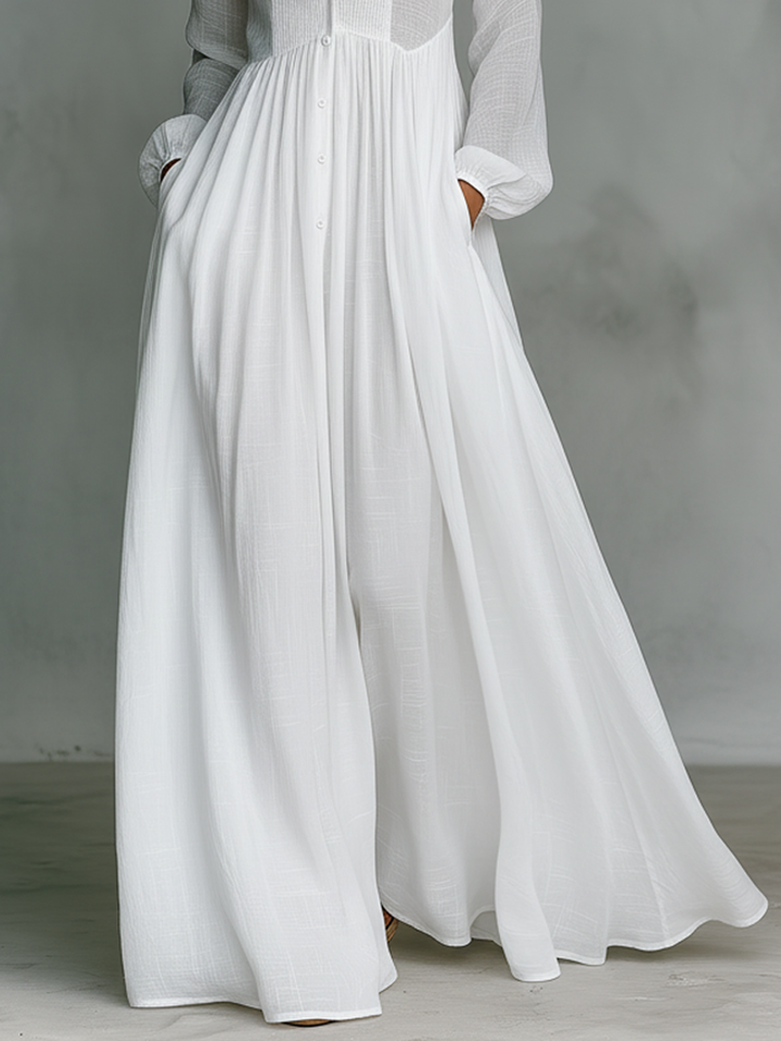 Flowing Button Front Maxi Dress, Lily & Sam, image 4