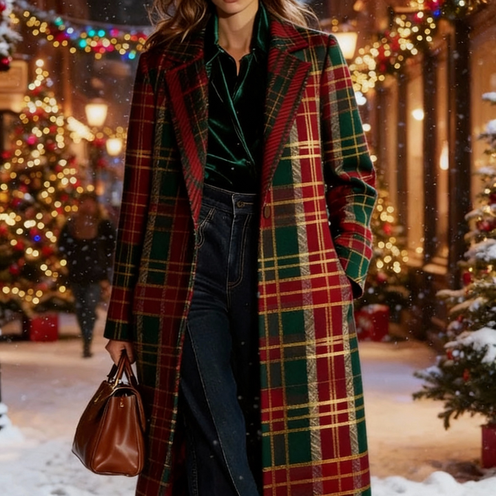Classic Plaid Coat, Lily & Sam, image 5