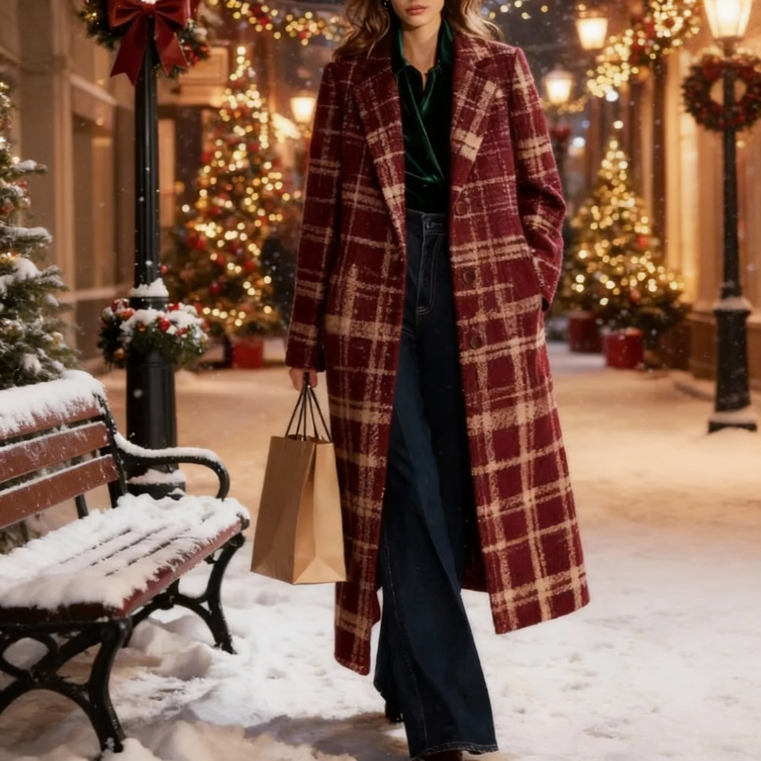 Classic Plaid Coat, Lily & Sam, image 3