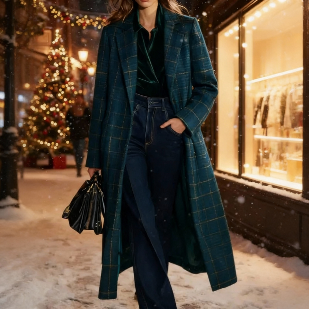 Classic Plaid Coat, Lily & Sam, image 2