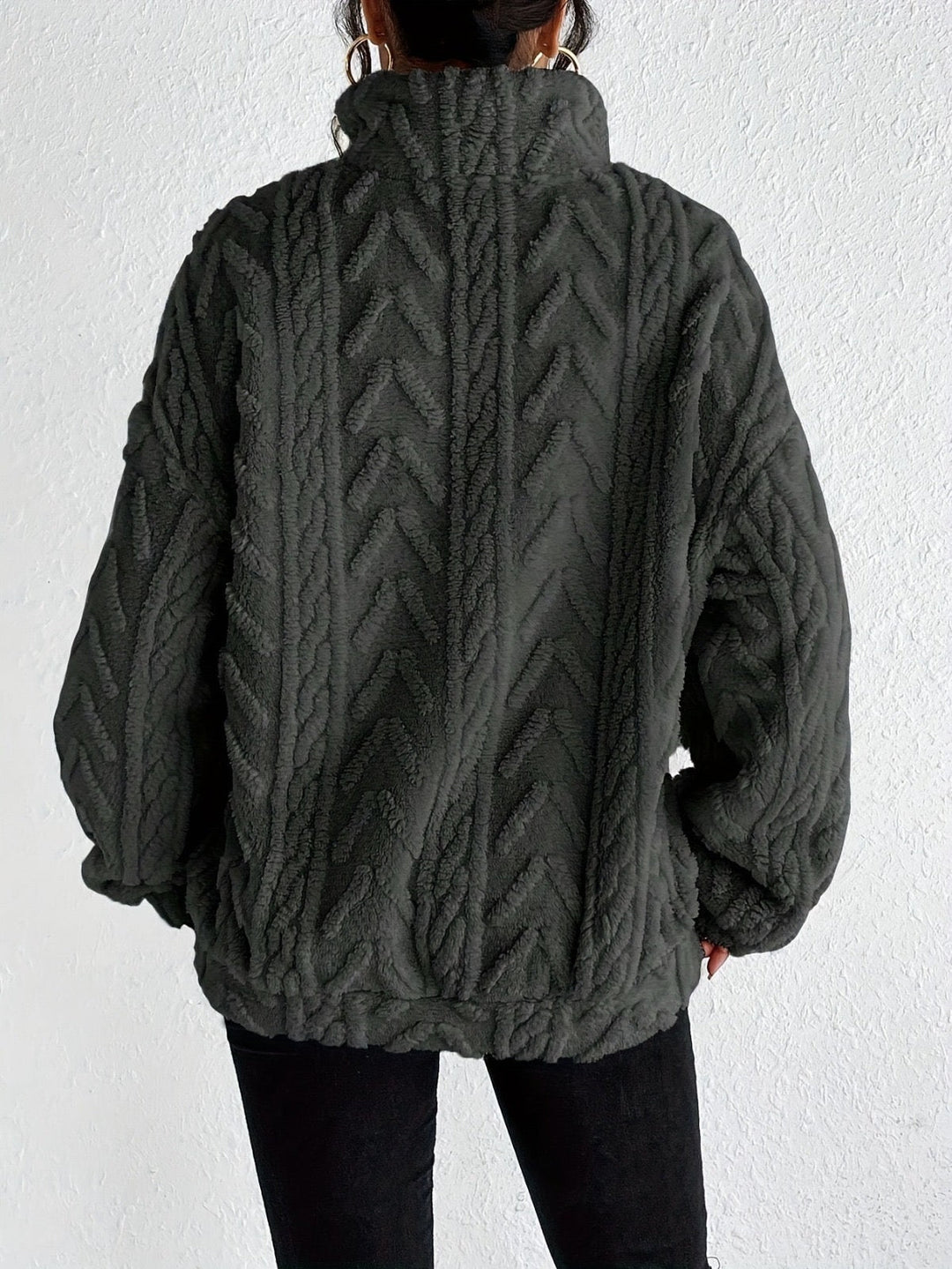 Fluffy Zip Sweater, Lily & Sam, image 6