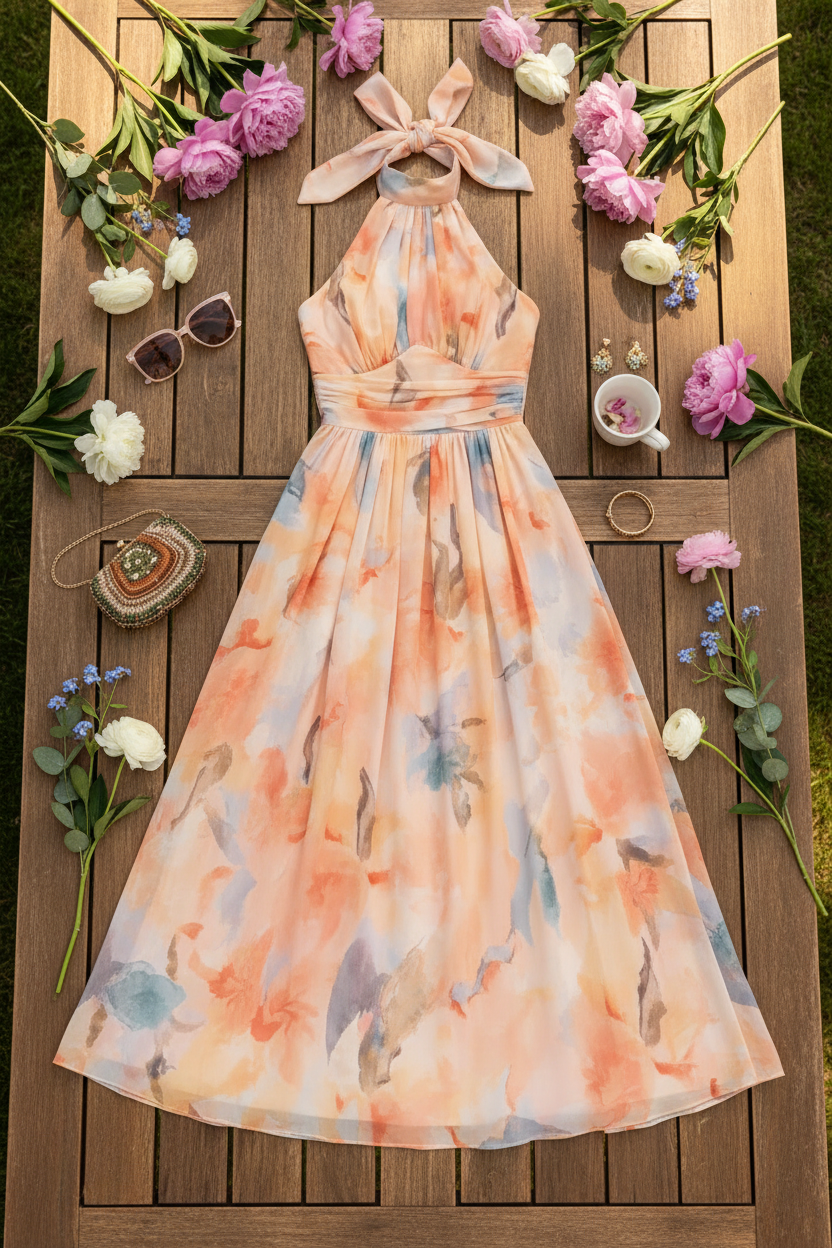Halter Neck Dress, Lily & Sam, image 14