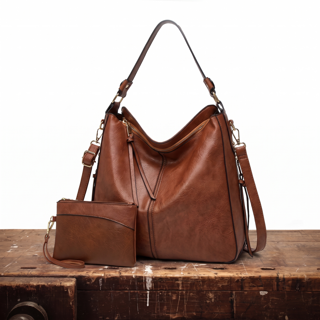 Lorraine | Anti-Theft Hobo Bag with Free Pouch, Lily & Sam, image 1