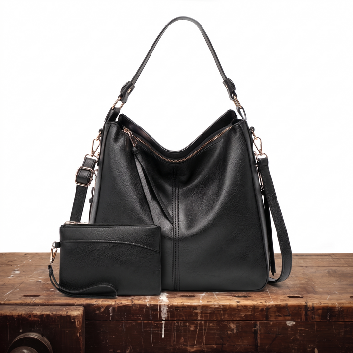 Lorraine | Anti-Theft Hobo Bag with Free Pouch, Lily & Sam, image 2