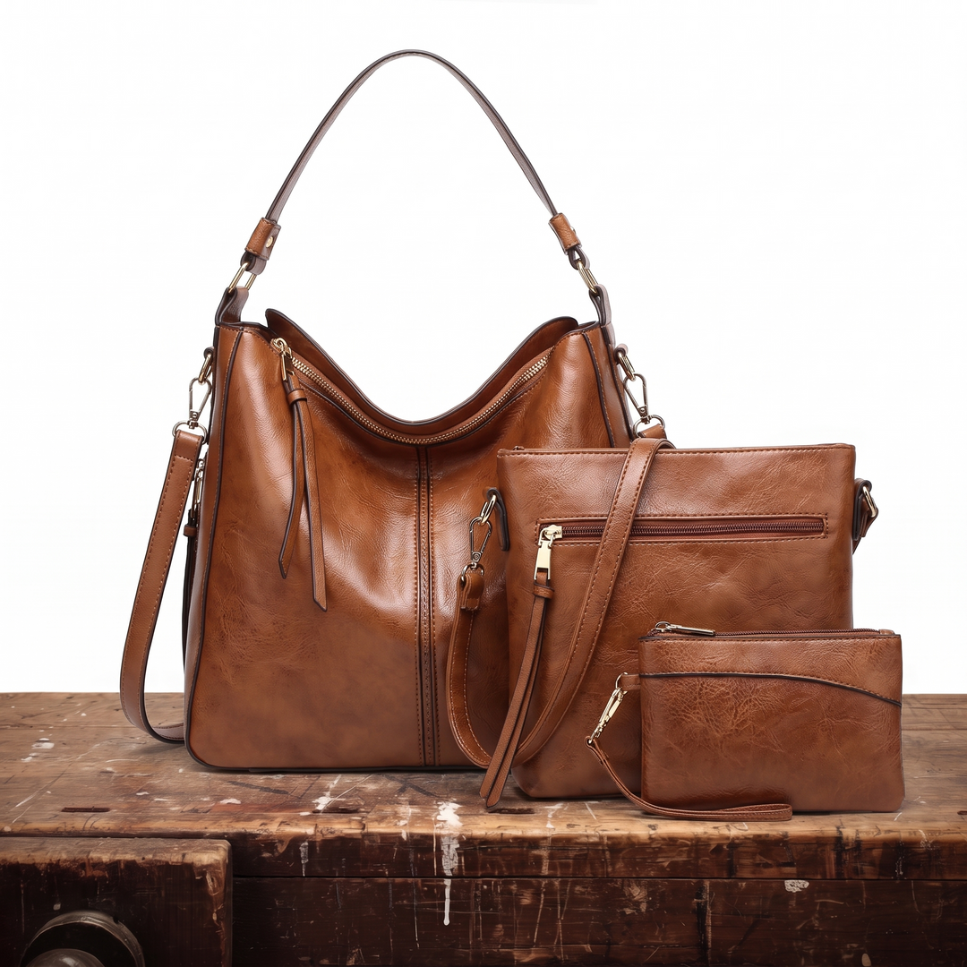 Beverly | 3-Piece Hobo Bag Set, Lily & Sam, image 1