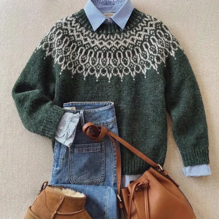 Classic Vintage Knit Sweater, Lily & Sam, image 1