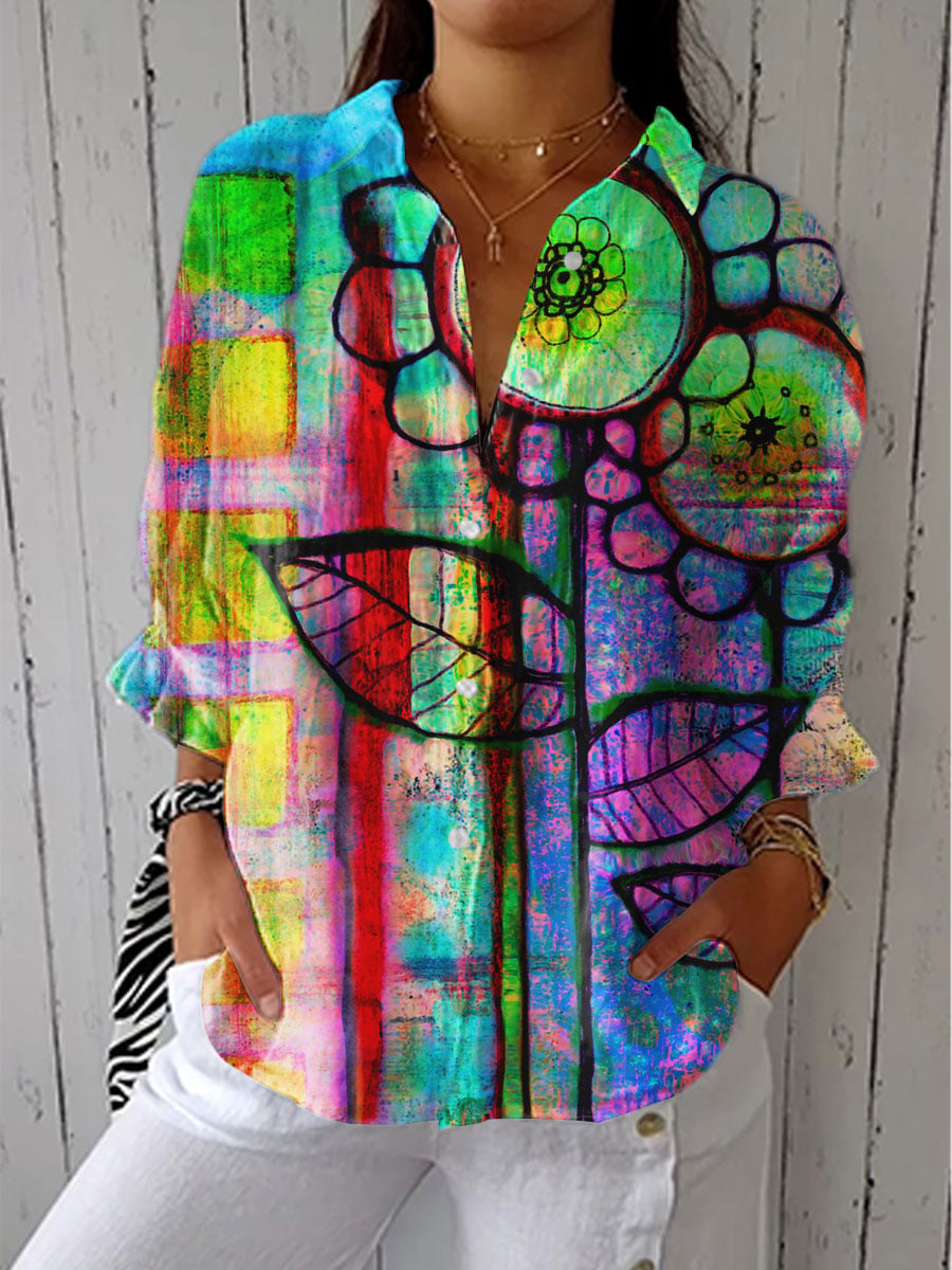 Artistic Bloom Blouse, Lily & Sam, image 1