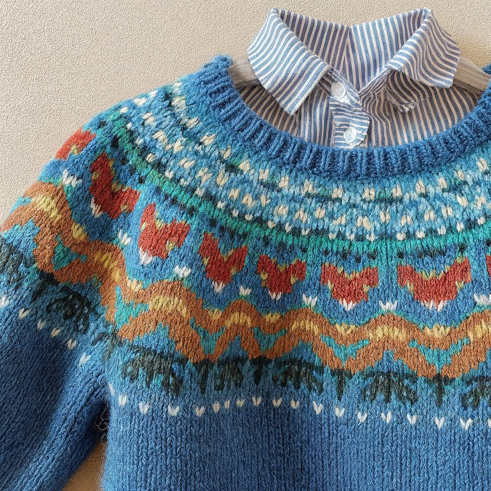 Classic Vintage Knit Sweater, Lily & Sam, image 2