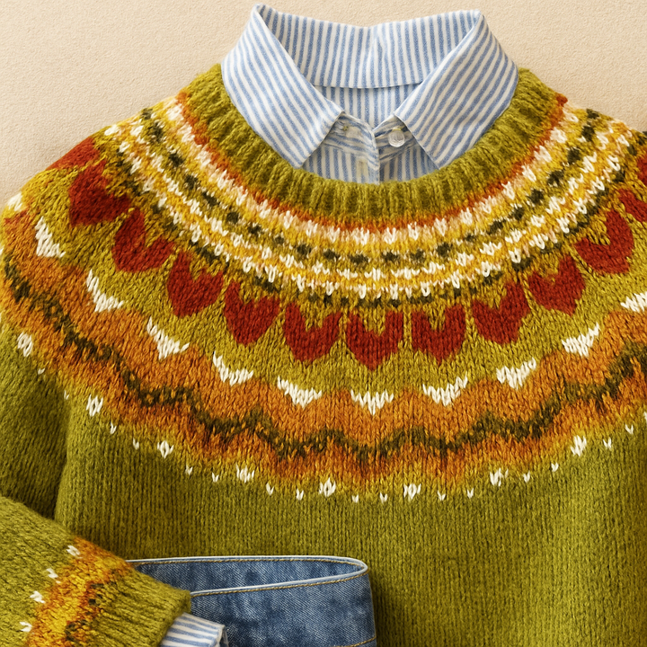 Classic Vintage Knit Sweater, Lily & Sam, image 2