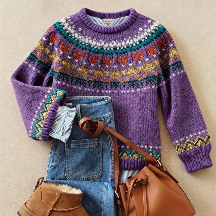 Classic Vintage Knit Sweater, Lily & Sam, image 1