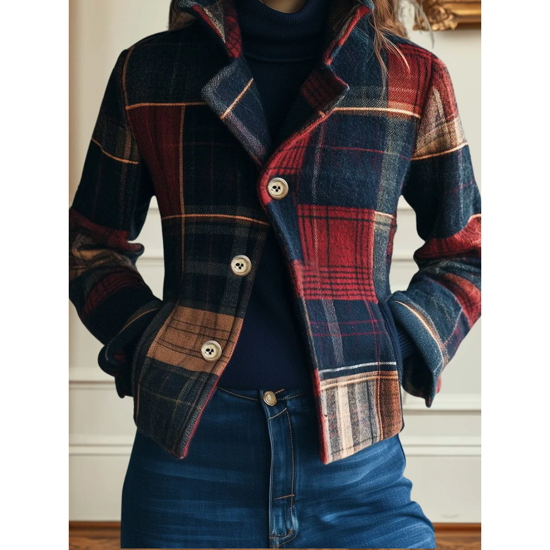 Nella Classic Plaid Jacket, Lily & Sam, image 1