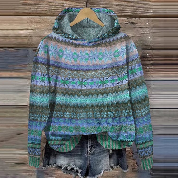 Cozy Ethnic Sweater, Lily & Sam, image 1