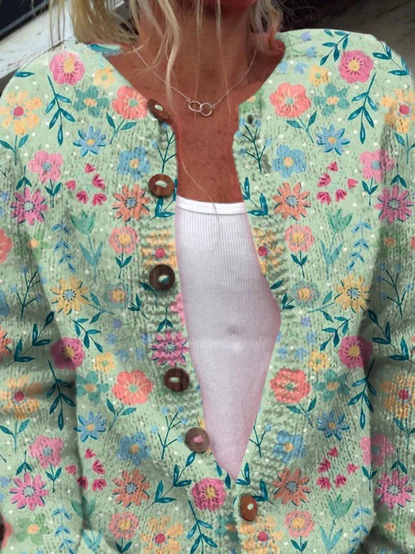 Women's Vintage Floral Cardigan, Lily & Sam, image 2