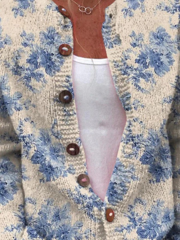 Vintage Knit Cardigan Sweater, Lily & Sam, image 2