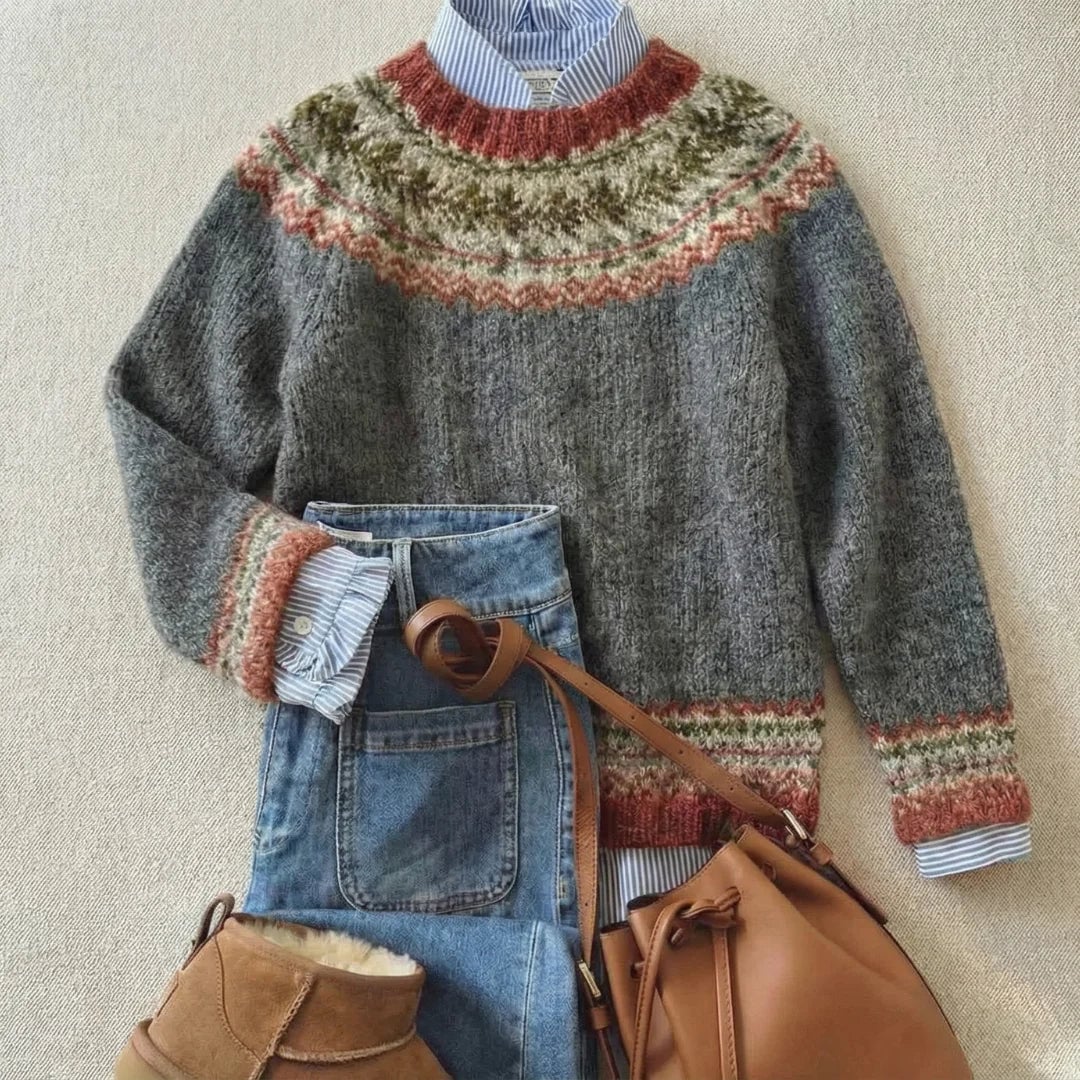 Classic Vintage Knit Sweater, Lily & Sam, image 1