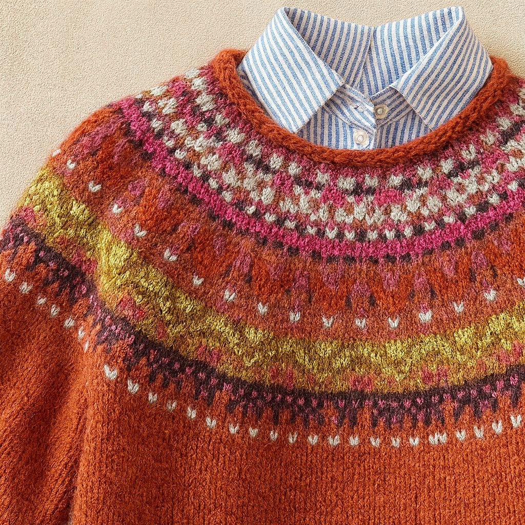 Chic Vintage Knit Sweater, Lily & Sam, image 2