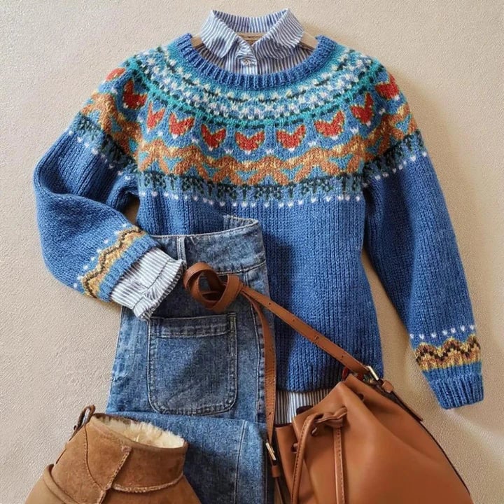 Classic Vintage Knit Sweater, Lily & Sam, image 1