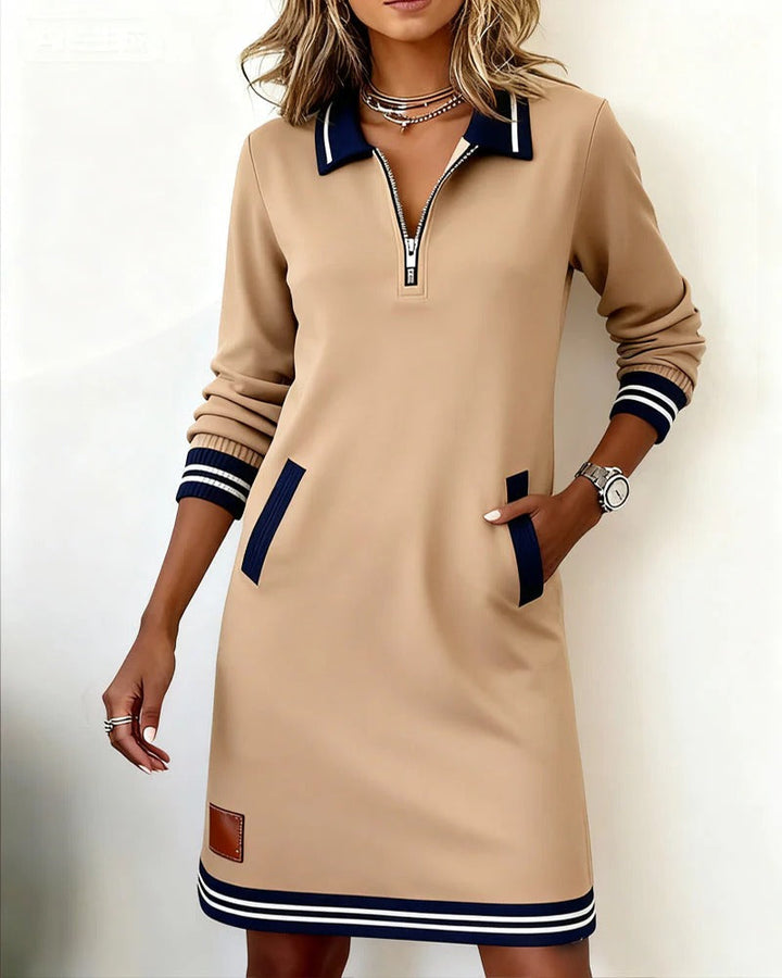 Chic Long Sleeve Cotton Dress, Lily & Sam, image 5