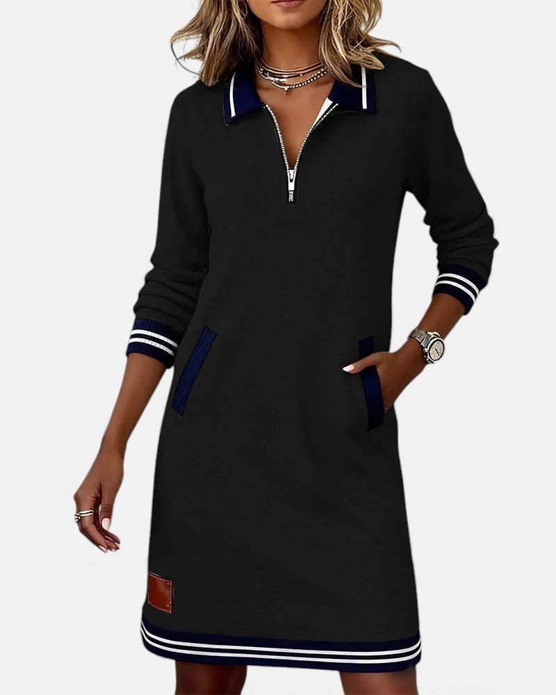 Chic Long Sleeve Dress in Cotton, Lily & Sam, image 10