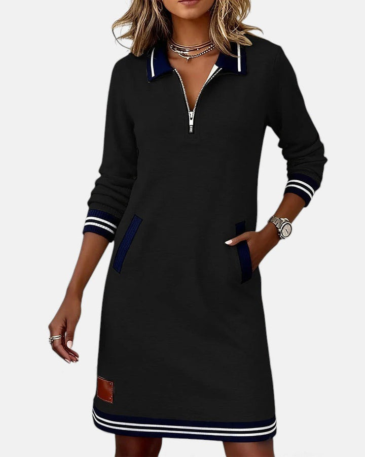 Chic Long Sleeve Dress in Cotton, Lily & Sam, image 10