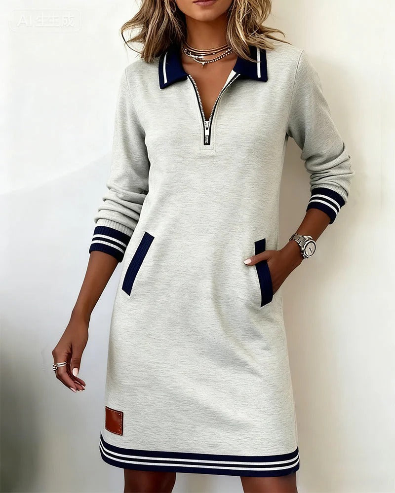 Chic Long Sleeve Cotton Dress, Lily & Sam, image 16