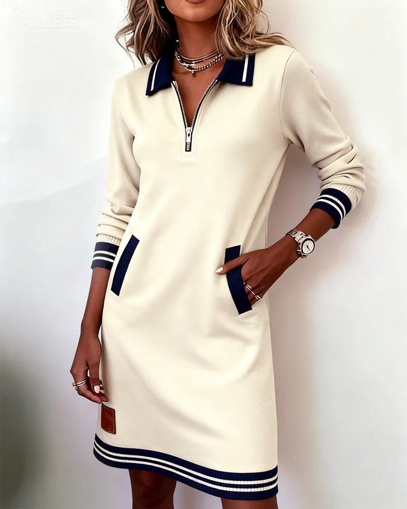 Chic Long Sleeve Cotton Dress, Lily & Sam, image 17