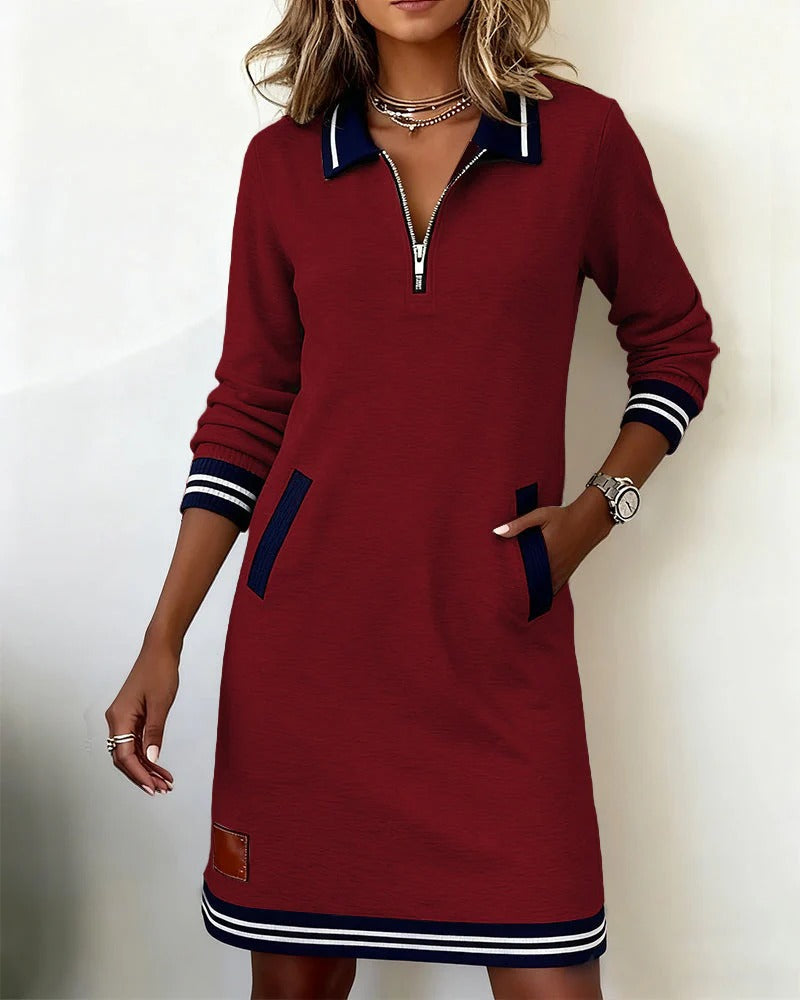 Chic Long Sleeve Cotton Dress, Lily & Sam, image 21