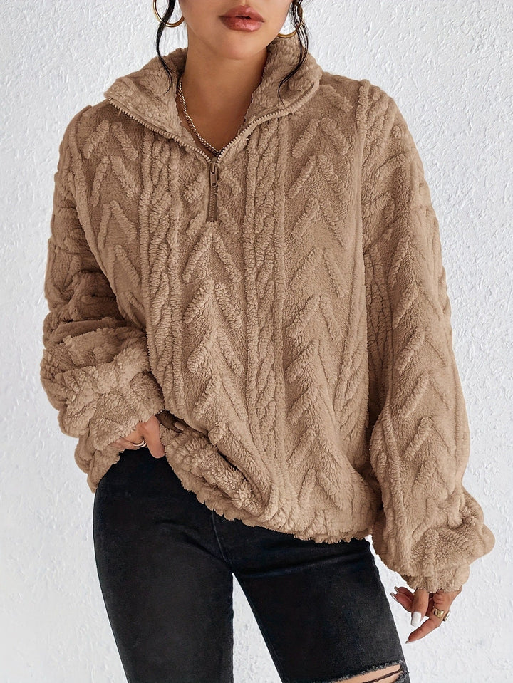 Fluffy Zip Sweater, Lily & Sam, image 13