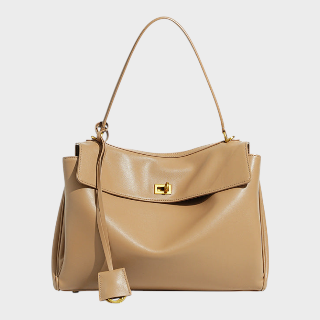 Women's Structured Leather Bag, Lily & Sam, image 7