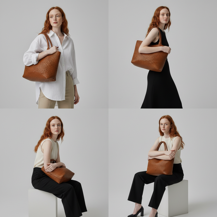 Women's Leather Bag, Lily & Sam, image 3
