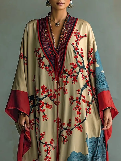 Floral maxi dress with batwing sleeves, Lily & Sam, image 2