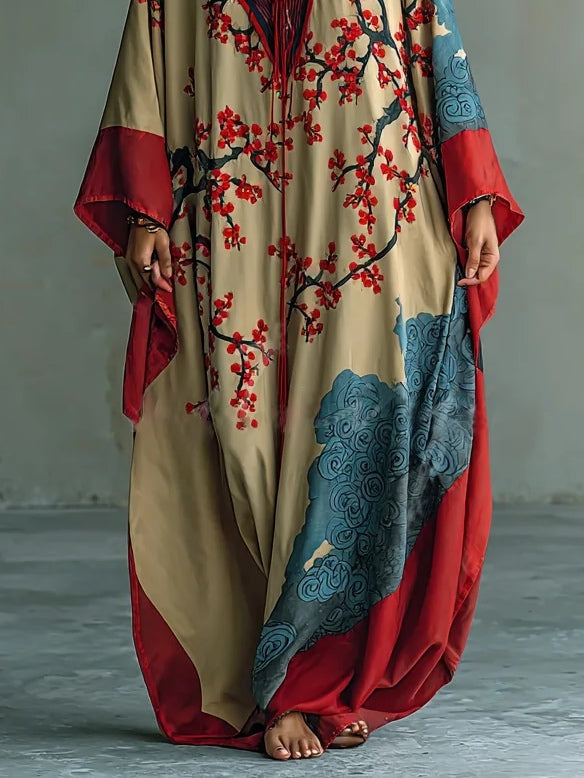 Floral maxi dress with batwing sleeves, Lily & Sam, image 3