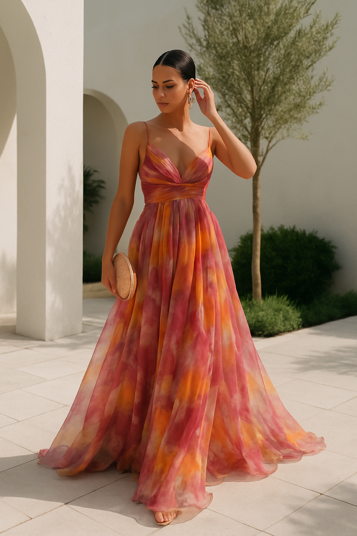 V neck strappy maxi dress, Lily & Sam, image 1