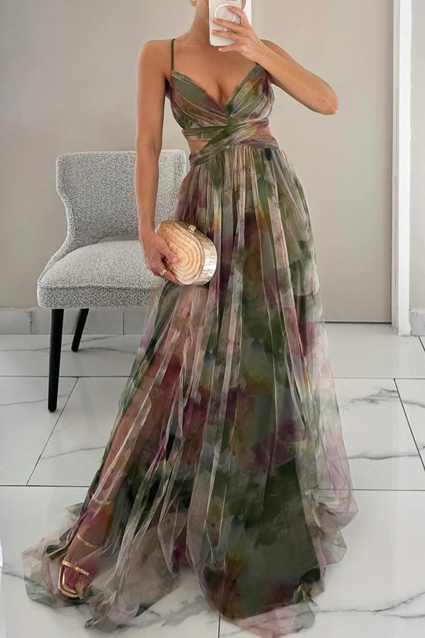 V neck strappy maxi dress, Lily & Sam, image 2