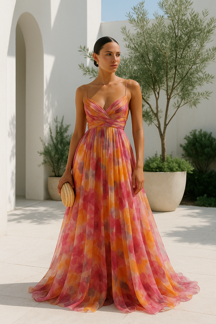 V neck strappy maxi dress, Lily & Sam, image 3