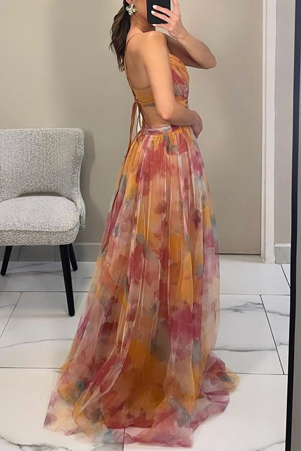 V neck strappy maxi dress, Lily & Sam, image 9