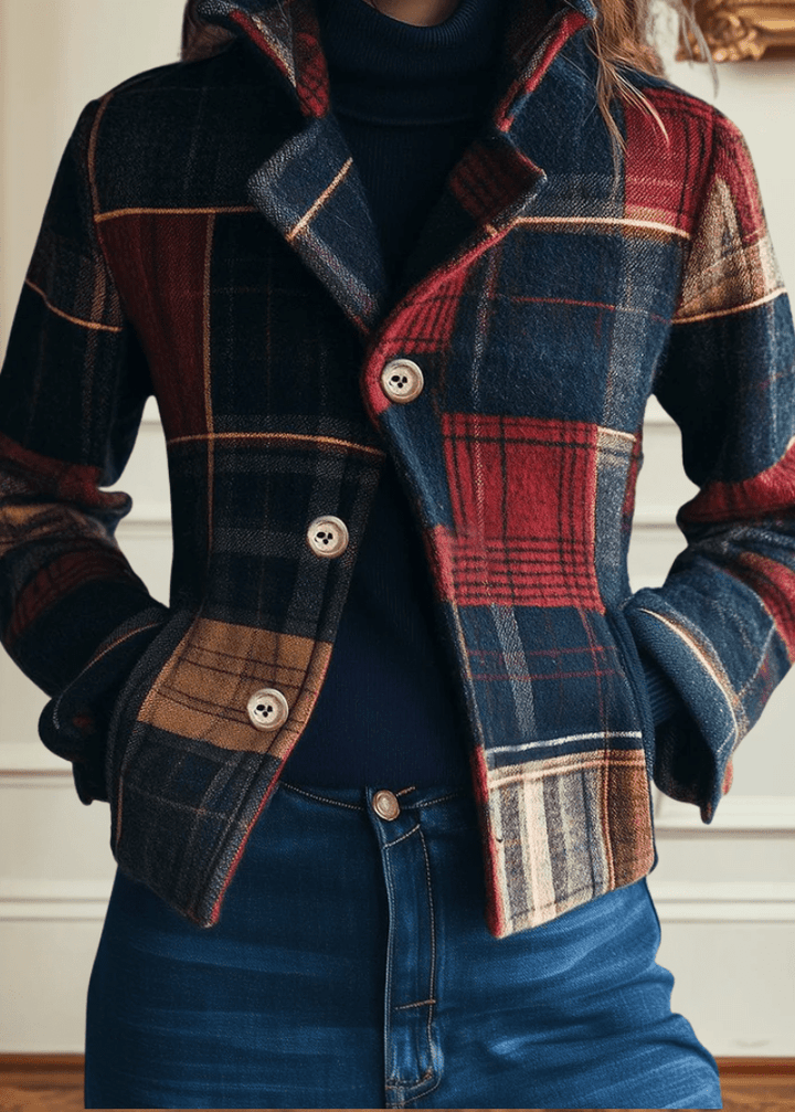 Classic Plaid Wool Jacket, Lily & Sam, image 2