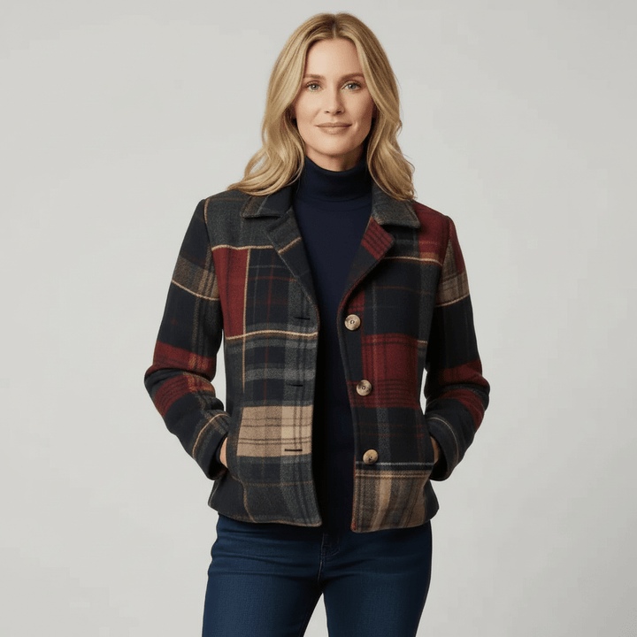 Classic Plaid Wool Jacket, Lily & Sam, image 1