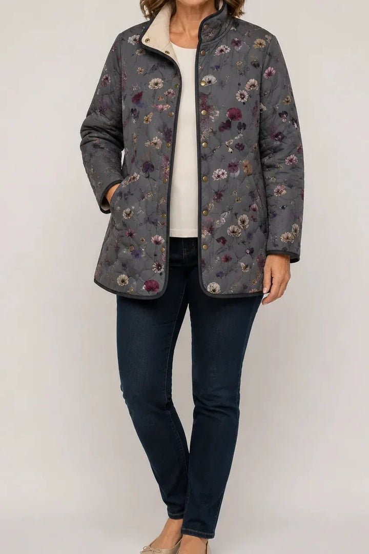 Floral Print Quilted Puffer Jacket, Lily & Sam, image 18