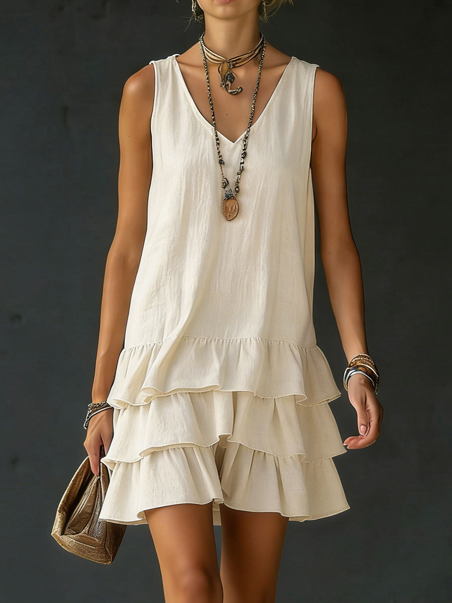 Women's Loose fitting Solid Color Vest Dress, Lily & Sam, image 6