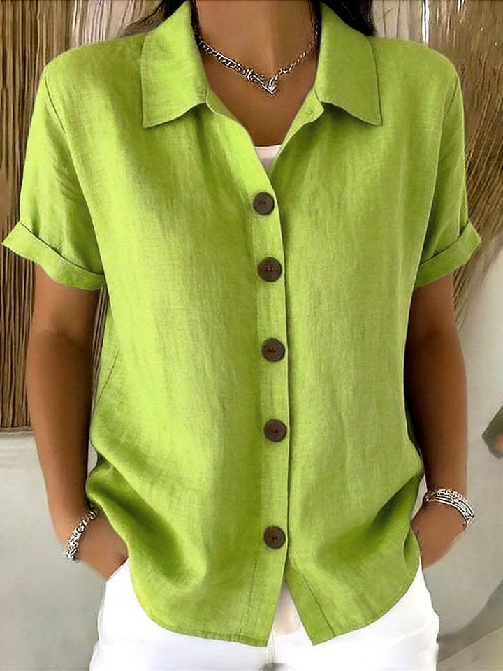 Casual Short Sleeve Summer Blouse, Lily & Sam, image 8