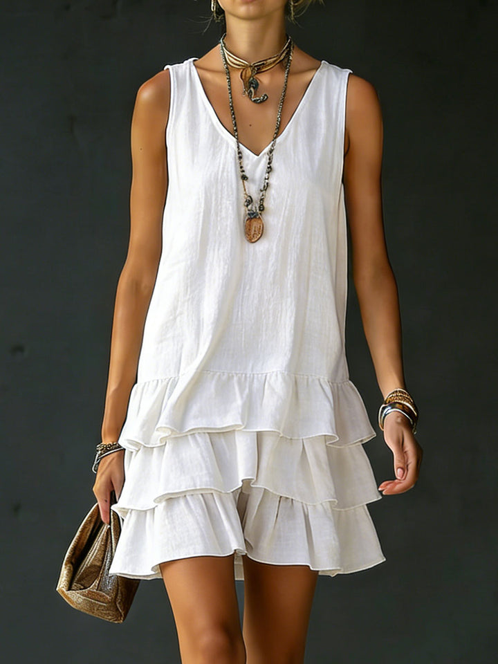 Women's Loose fitting Solid Color Vest Dress, Lily & Sam, image 1