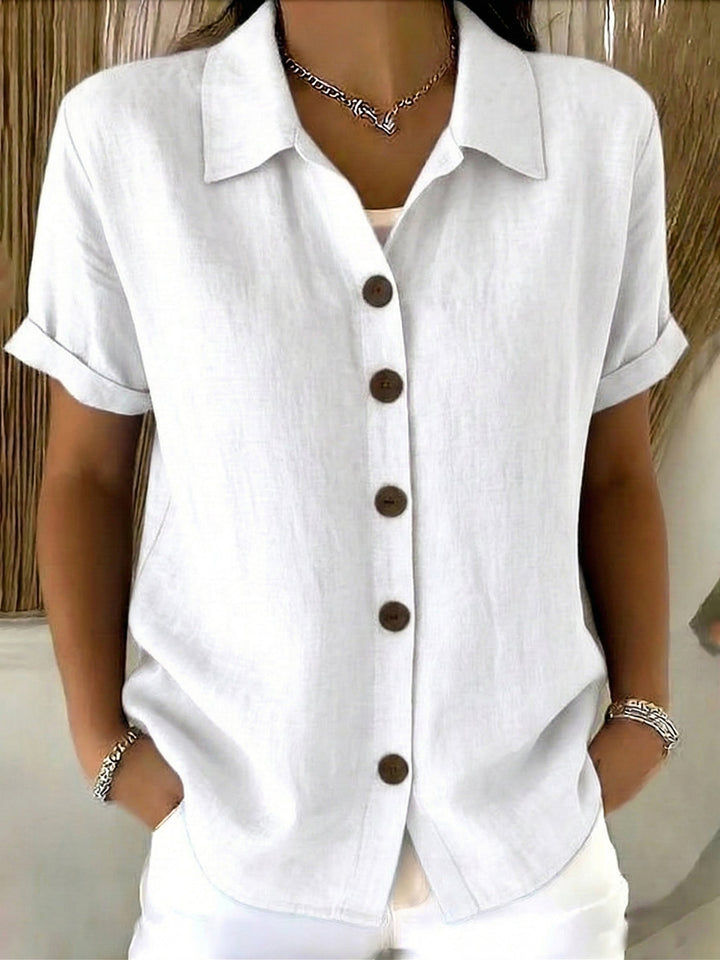Casual Short Sleeve Summer Blouse, Lily & Sam, image 5
