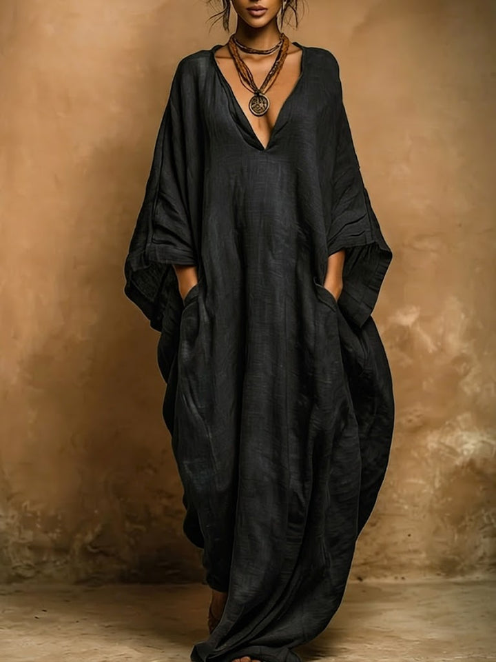 Bohemian Linen And Cotton Kaftan Robe, Lily & Sam, image 2