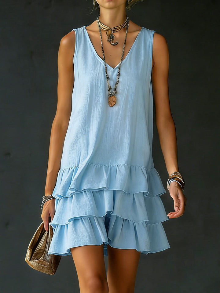 Women's Loose fitting Solid Color Vest Dress, Lily & Sam, image 8